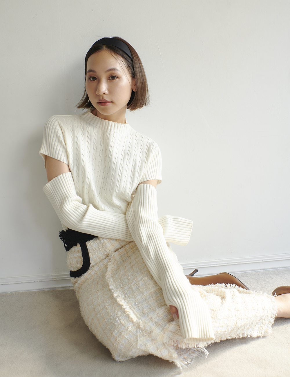 randeboo Charm cut cable knit
