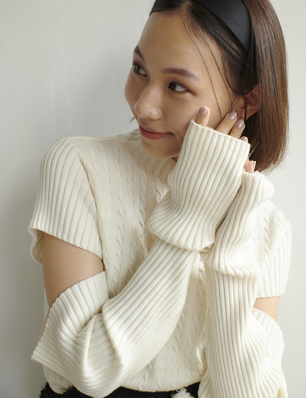 Charm cut cable knit - RANDEBOO