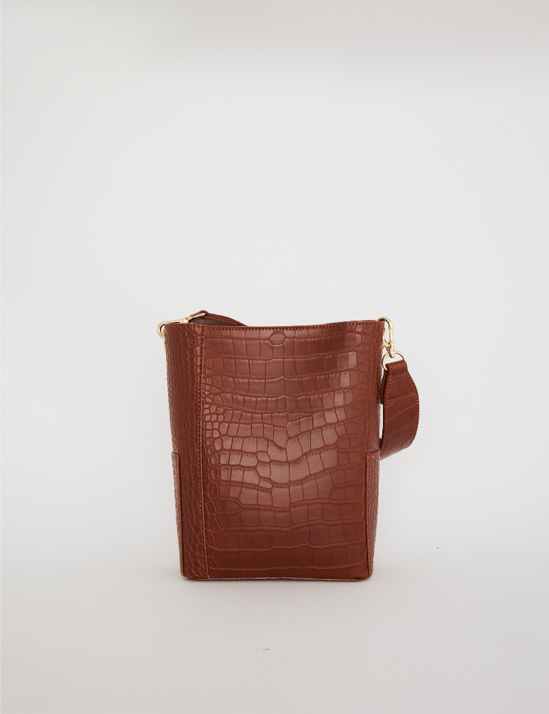 RANDEBOO RB croco bucket bag (brown)茶色